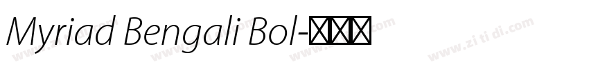 Myriad Bengali Bol字体转换 Myriad Bengali Bol字体转换